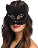 Boland Masker Zwarte kat Zwart - Volwassenen - Kat