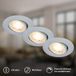 B.K.Licht BRILONER Show - Inbouwspots set van 3 - spotjes dimbaar - 3.000K warm wit licht - 4.9W - chroom - Ø9cm