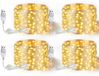 Guirlande lumineuse USB, set de 4, 5 mètres, 50 LED, blanc chaud