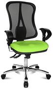 Topstar Head Point SY Deluxe, ergonomische bureaustoel, inclusief armleuningen, stof, appelgroen/zwart