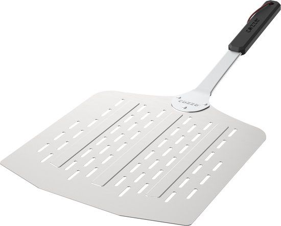 Cozze® Geperforeerde Lichtgewicht Aluminium Pizzaschep, 66x30x30 cm