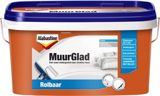 Alabastine Muurglad Structuurmuren Wit 10 l - 8710839106058
