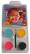 Eulenspiegel - Schminkmotiefset Regenboogtijger, 4 kleuren | Met penseel & handleiding, schminkkleuren voor ca. 40 maskers, voor carnaval & themafeesten
