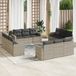 Maison Exclusive - Ensemble de jardin 12 pièces, avec coussins, gris clair, en polyrotin
