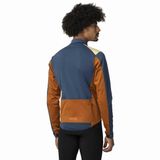 AGU Performance Winterjas Fietsjack Heren Softshell Winddicht Waterafstotend Ademend Rugpaneel Reflecterend Bruin XXL