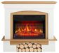 ArtiFlame Poêle électrique Woodley AF23BS, blanc/chêne naturel