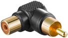 Goobay 11685 RCA Adapter - Female to Male - Gold/Black