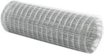 Merkloos Kippengaas op Rol - Volièregaas van Verzinkt Staal - Tuingaas & Konijnengaas - 10 x 0,5 m - Maaswijdte 19x19 mm - Zilver