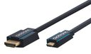 Clicktronic High Speed HDMI naar Micro HDMI of Micro HDMI naar HDMI-kabel - adapterkabel type D naar type A bidirectionele 4K Ultra HD, 3D TV, ARC, met Ethernet voor Raspberry Pi 4, Gopro, ODROID, 3 m