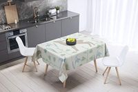Bonamaison Tafelkleed, Anti-Mold, Sneldrogend, Waterdicht, 100% Polyester Tafellaken, Willekeurig patroon, 140 x 140 Cm