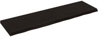 vidaXL - Wandschap - behandeld - massief - eikenhout - donkerbruin