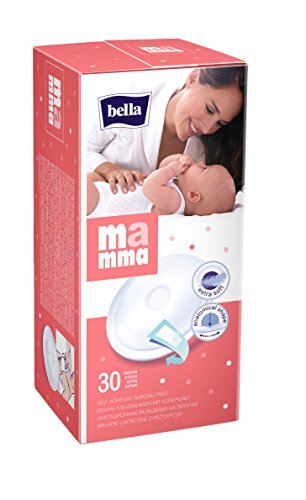 bella mamma Stijlinlegzolen: praktische en absorberende voedingsinzetstukken met kleefpunt. 3-pack (3 x 30 stuks), voor bescherming