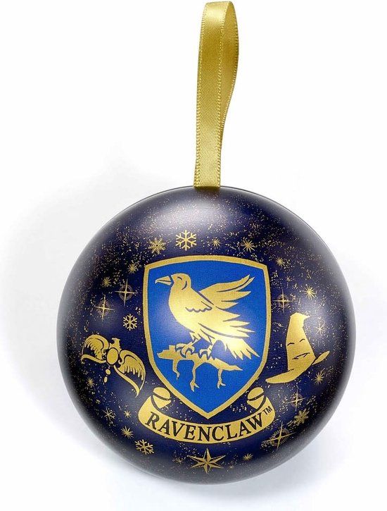Officiële The Carat Shop Harry Potter Ravenklauw Kerstbal - Cadeaubal met Ketting