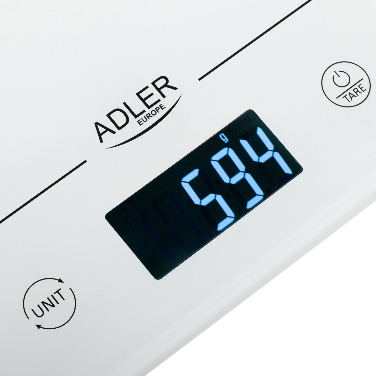 Adler Top choice Keukenweegschaal - tot 15 kg - wit