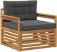 vidaXL Buitensofa Massief Acacia Hout en Polyester