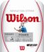 Wilson Sensation Strike 17 Squash String, 1.24 mm, Wit/Grijs