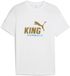Puma T-shirt de football logo OM King 2025/26 Blanc Taille L
