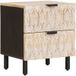 Icecat Table de chevet avec tiroir 2 pcs blanc 40 x 33 x 46 cm