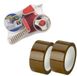 Kinzo Tape dispenser - inclusief 4x rollen dik verpakkings tape - 5 cm x 66 meter per rol - inpakken set