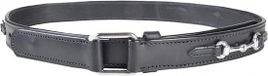 HKM SPORTS EQUIPMENT Lederriem -Bit- Zwart Leer XL Vrouwen Volwassenen