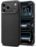 Spigen Liquid Air Hoesje Geschikt voor Apple iPhone 18 Pro / 17 Pro - Back Cover Flexibel TPU Zwart