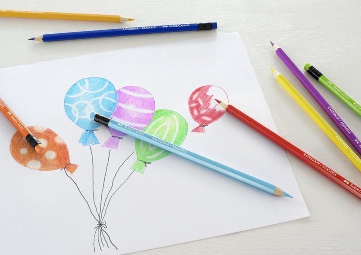 Faber-Castell kleurpotloden etui 24 stuks uitwisbaar FC-116625