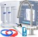 Aquaphor Robinet de cuisine Ari Slender, 3 voies, acier inoxydable