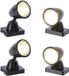 Merkloos / Sans marque Decoris Kerstdorp verlichting - spotjes - 4x - LED