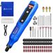 StarTech Accu-rotatie multifunctionaal gereedschap - 5 snelheidsstanden - 3000–18000 omwentelingen per minuut - 80 accessoires - Geschikt voor schuren, polijsten en graveren - Zonder accu - Blauw