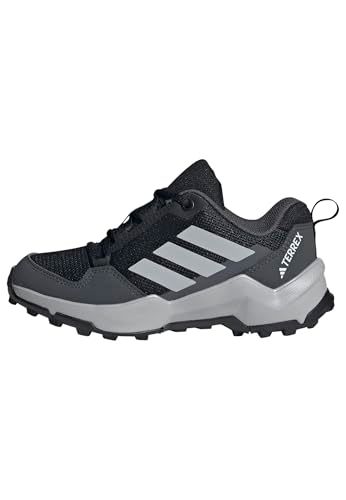 adidas Terrex Ax4S Hiking Kids Shoes, Core Black/Grey Two/Grey Six, 30.5 EU