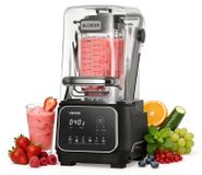 OEM VEVOR Blender, 2 liter professionele blender voor op het aanrecht met beschermkap, 2200W, 26000 RPM, multifunctionele keukenmachine, zelfreinigend, met instelbare snelheid, 6 voorgeprogrammeerde instellingen voor smoothies, ijs crushen, pureren, zwart