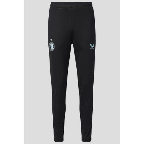 Castore junior Feyenoord voetbalbroek training - zwart/lichtblauw