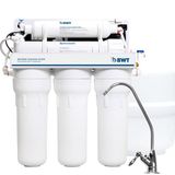 BWT MO575MPBWT huishoudelijk omgekeerde osmose systeem – met pomp voor een invoerdruk van 2-5 bar – 5 fasen met remineralisator – 75 GPD, debiet van 11,8 liter per uur, 12 liter tank