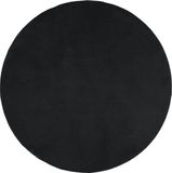vidaXL - Vloerkleed - OVIEDO - Laagpolig - Ø 120 cm - Zwart