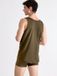 Sloggi Tanktop Tank Top Heren Katoen Elastaan Effen Ronde Hals Mouwloos 2-Pack M Olijfgroen