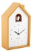 Horloge avec poussins, analogique, jaune, thermoplastique, 12x6x20 cm