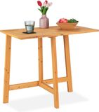 Merkloos Relaxdays Klaptafel Hout - 73x80x50 cm - Balkontafel - Opklaptafel Muur - Buiten