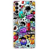 Samsung Galaxy A13 Graffiti 2 Verstevigd hoesje met sublimatie bedrukking