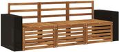 vidaXL - Bank loungeset - 4 zitplekken - Massief Acacia Hout - Naturel