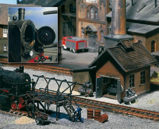 FALLER - Compressorhuis, met vlampijpreiniger, rakelijzerstellage (120139)