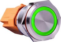 Joy-it BUTTON22B-L-GR Toetsschakelaar 250 V/AC 7 A 1x aan/(uit) Continu Groen (Ø x h) 25 mm x 40.40 mm IP67, IK10