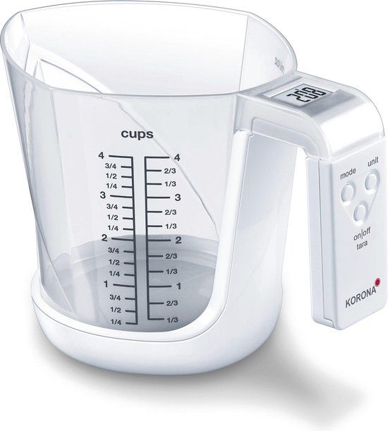 Korona 75877 Mia - Keukenweegschaal - Wit