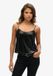 Superdry Haut à paillettes Femme Noir Taille 36