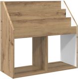 vidaXL Kinderboekenplank met opslag Artisan Eiken 72,5 x 29,5 x 69 cm