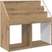 vidaXL Kinderboekenplank met opslag Artisan Eiken 72,5 x 29,5 x 69 cm
