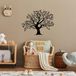 Stijlvol zwart decoratief metalen wandaccessoire, 54 x 70 cm