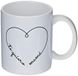 Mopec mok, keramiek, opschrift "Me Love Mama" in geschenkdoos, wit, eenheidsmaat