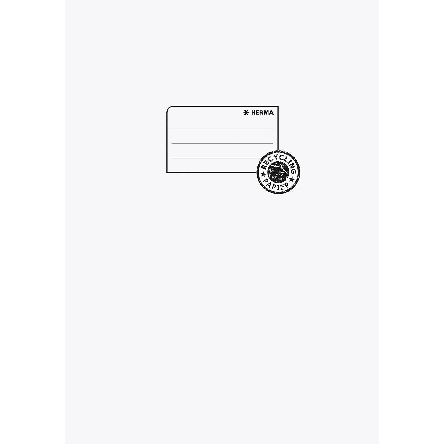 175 Exercise book cover A4 light grey 100% wastepaper - 5528