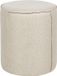 Beliani SEDONA Poef - Beige - Linnen - Rond - Design