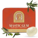 Apollo Mastic Gum - 40g – 100% Natuurlijk - Plasticvrij - Premium Mastiek Kauwgom uit Chios - Oeroude Harde Kaaklijn Trainer - Suikervrij & Halal - Maag & Spijsvertering